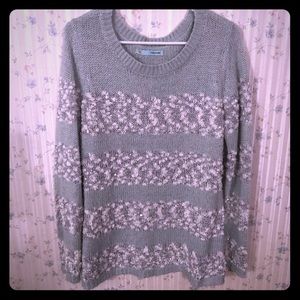 Green striped sweater